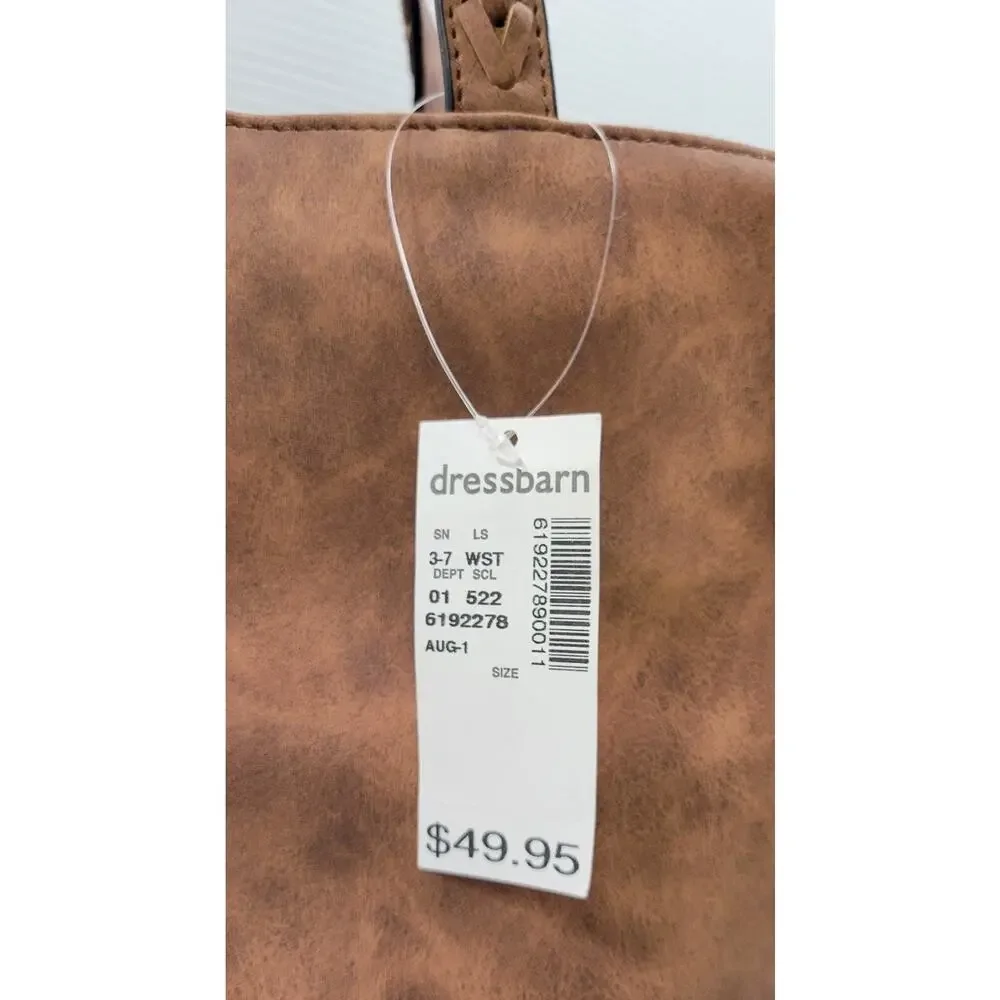 dressbarn brown faux